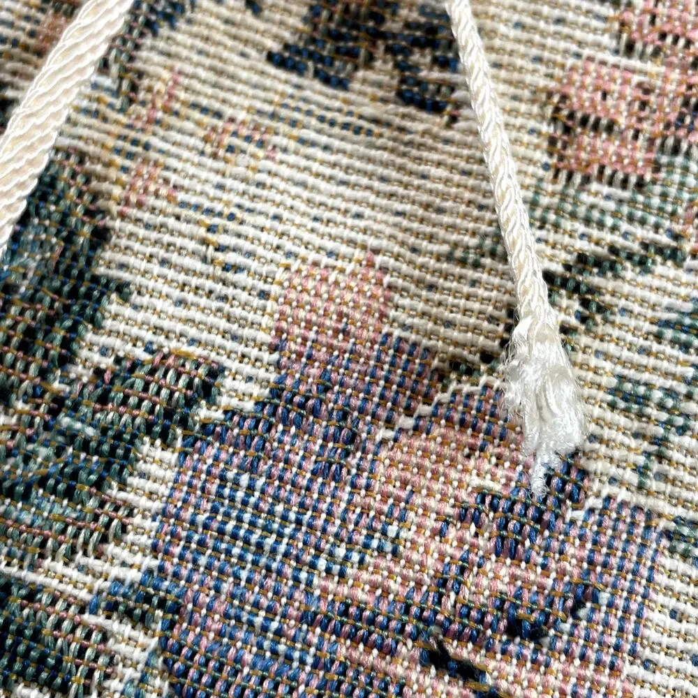 Vintage Gold Label Victoria's Secret Tapestry Hanging Jewelry Make-Up Bag